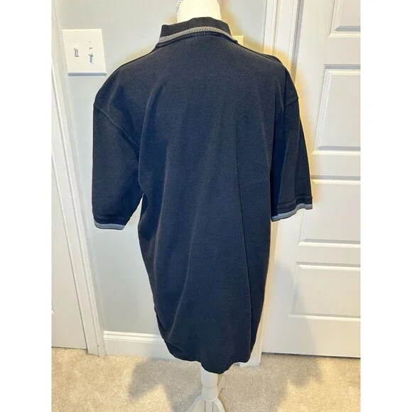 Vintage Harley Davidson Polo Shirt Mens Large Black Embroidered Logo Biker L - Picture 6 of 12